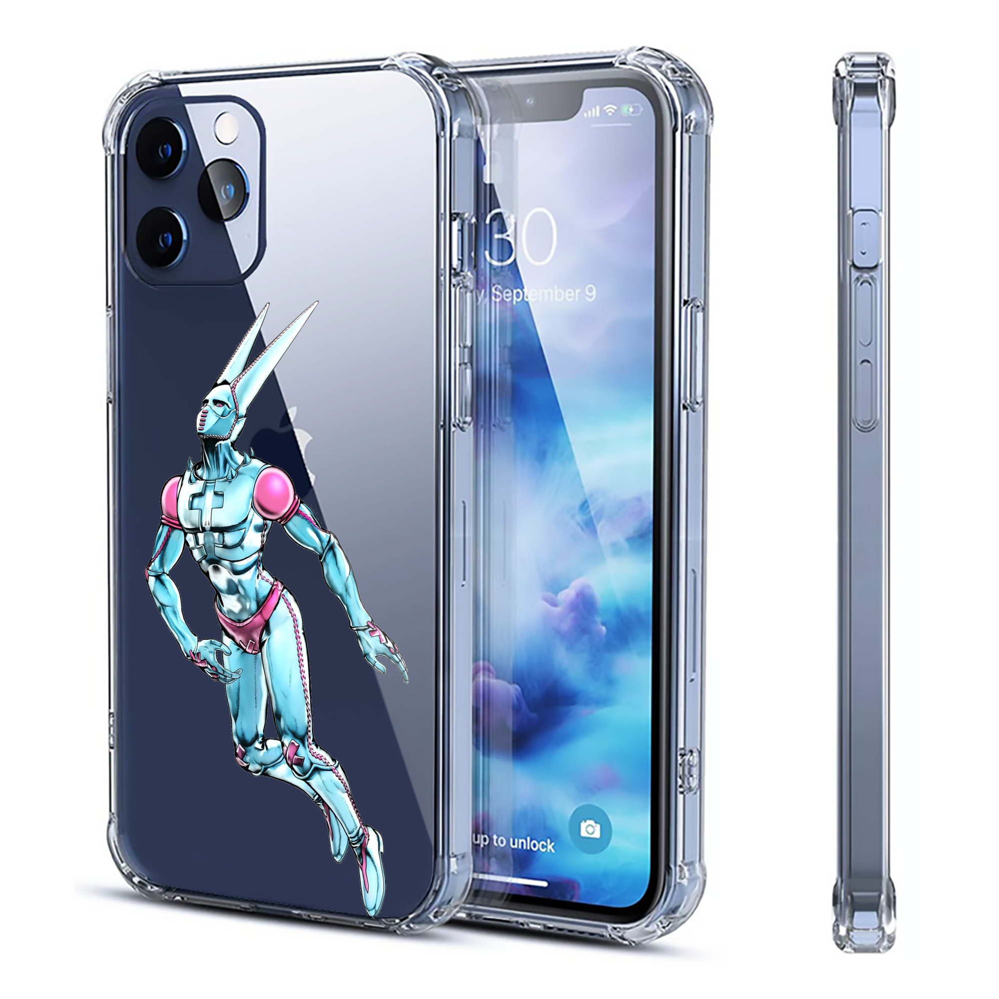 （画像用） ジョジョの奇妙な冒険 JoJo's Bizarre Adventure 【iPhone 12シリーズ対応】透明スマホケース（クリアソフトケース）